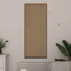 vidaXL Persiana Veneciana Marrón Claro con Patrón 150 x 40 cm PVC Marrón claro Best