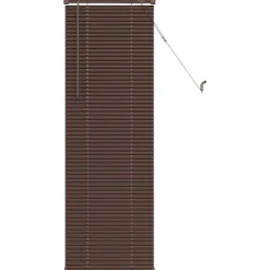 vidaXL Persiana Veneciana Marrón Oscuro con Patrón 150 x 40 cm PVC Marrón oscuro Discount