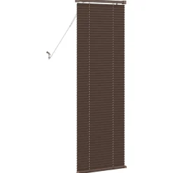 vidaXL Persiana Veneciana Marrón Oscuro con Patrón 150 x 40 cm PVC Marrón oscuro Discount