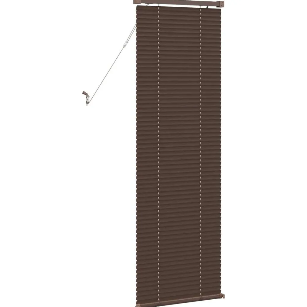 vidaXL Persiana Veneciana Marrón Oscuro con Patrón 150 x 40 cm PVC Marrón oscuro Discount
