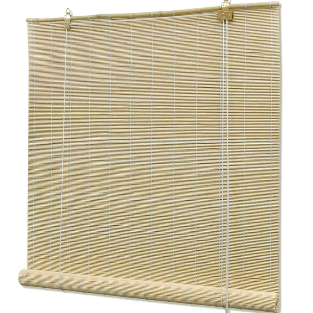 vidaXL Decoración-Persianas enrollables de bambú 80x160 cm