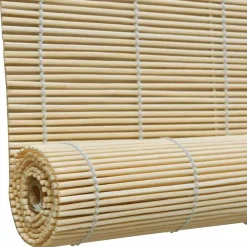 vidaXL Decoración-Persianas enrollables de bambú 80x160 cm
