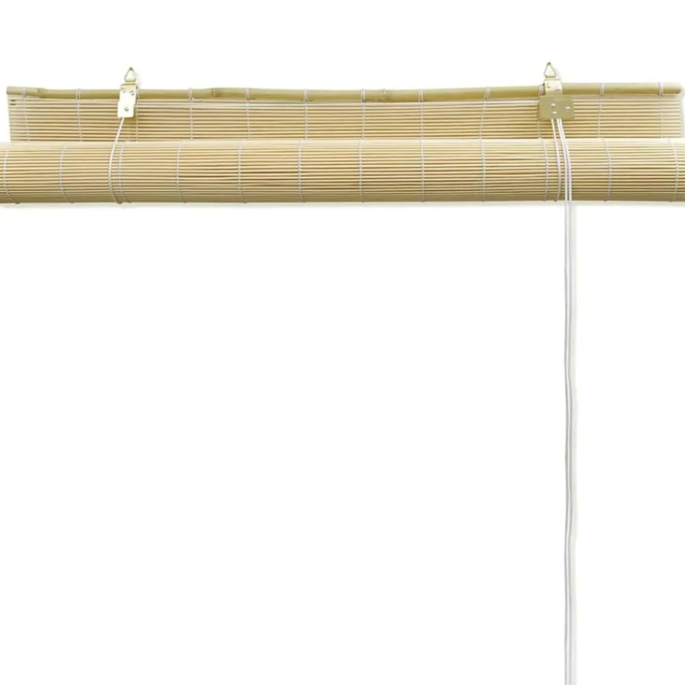 vidaXL Decoración-Persianas enrollables de bambú 80x160 cm
