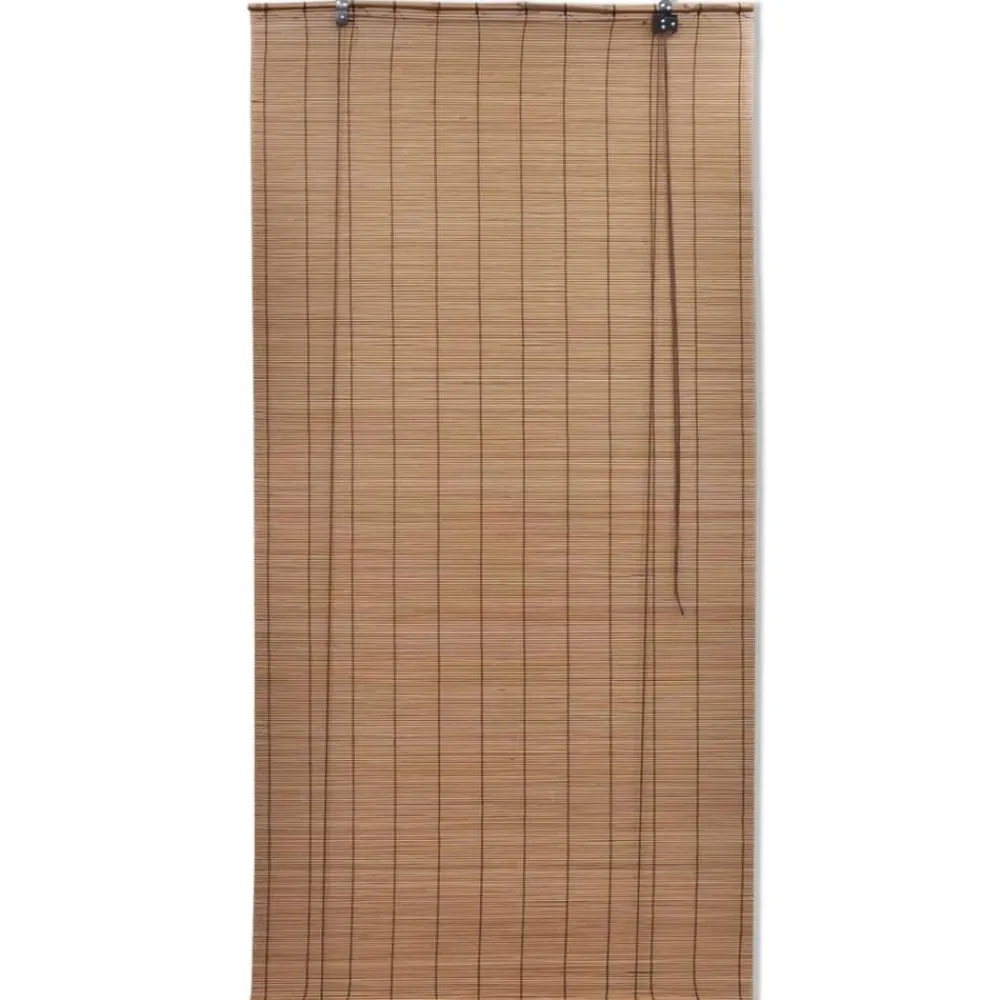 vidaXL Decoración-Persianas enrollables de bambú marrón 80x160 cm