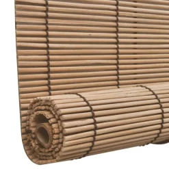vidaXL Decoración-Persianas enrollables de bambú marrón 80x160 cm