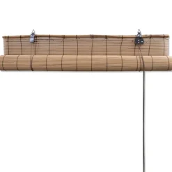 vidaXL Decoración-Persianas enrollables de bambú marrón 80x160 cm