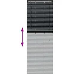 vidaXL Persianas venecianas Manual 130 x 40 cm Aluminio Negro Outlet