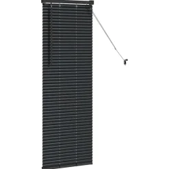 vidaXL Persianas venecianas Manual 130 x 40 cm Aluminio Negro Outlet