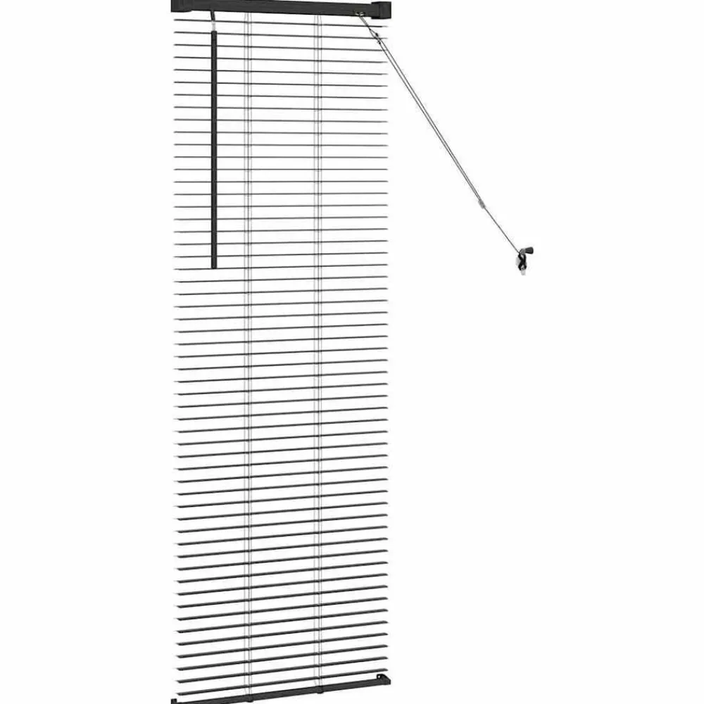 vidaXL Persianas venecianas Manual 130 x 40 cm Aluminio Negro Outlet