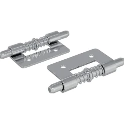 vidaXL Accesorios De Bricolaje-Pestillo 2 pcs Plateado 46 x 17 x 1,2 mm Acero