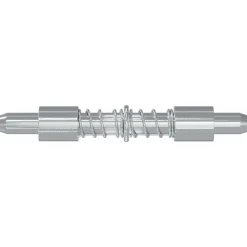 vidaXL Accesorios De Bricolaje-Pestillo 2 pcs Plateado 46 x 17 x 1,2 mm Acero