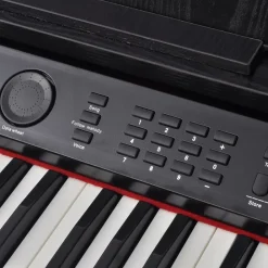 vidaXL Arte Y Ocio-Piano digital de 88 teclas con pedales negro tabla melamina