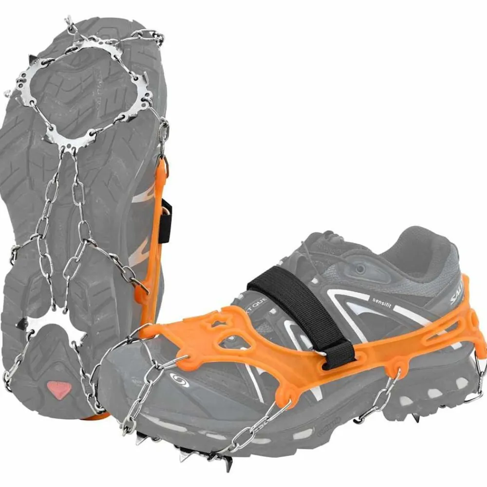 vidaXL Picos de Hielo para Zapatos con 10 pinchos S Naranja