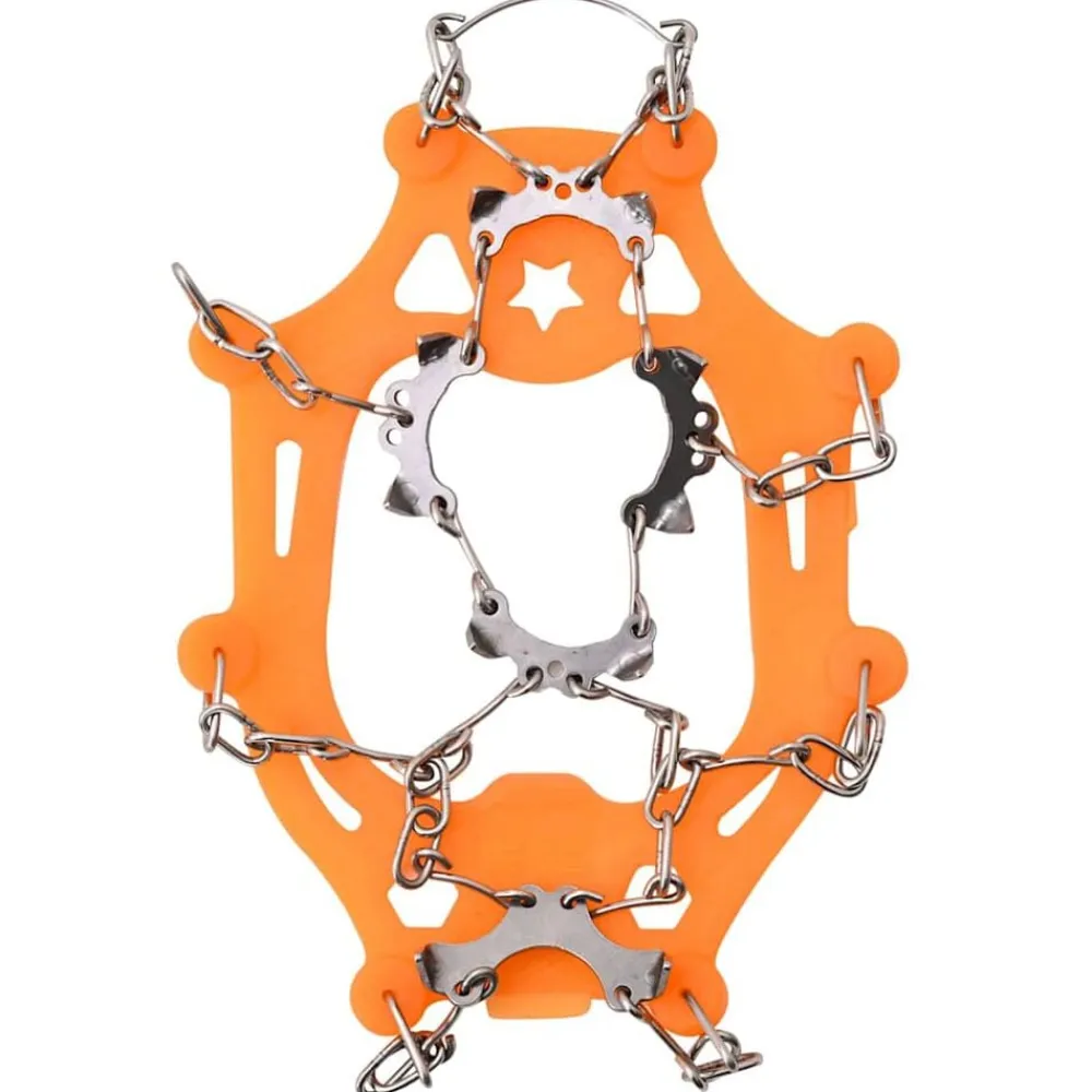 vidaXL Picos de Hielo para Zapatos con 10 pinchos S Naranja