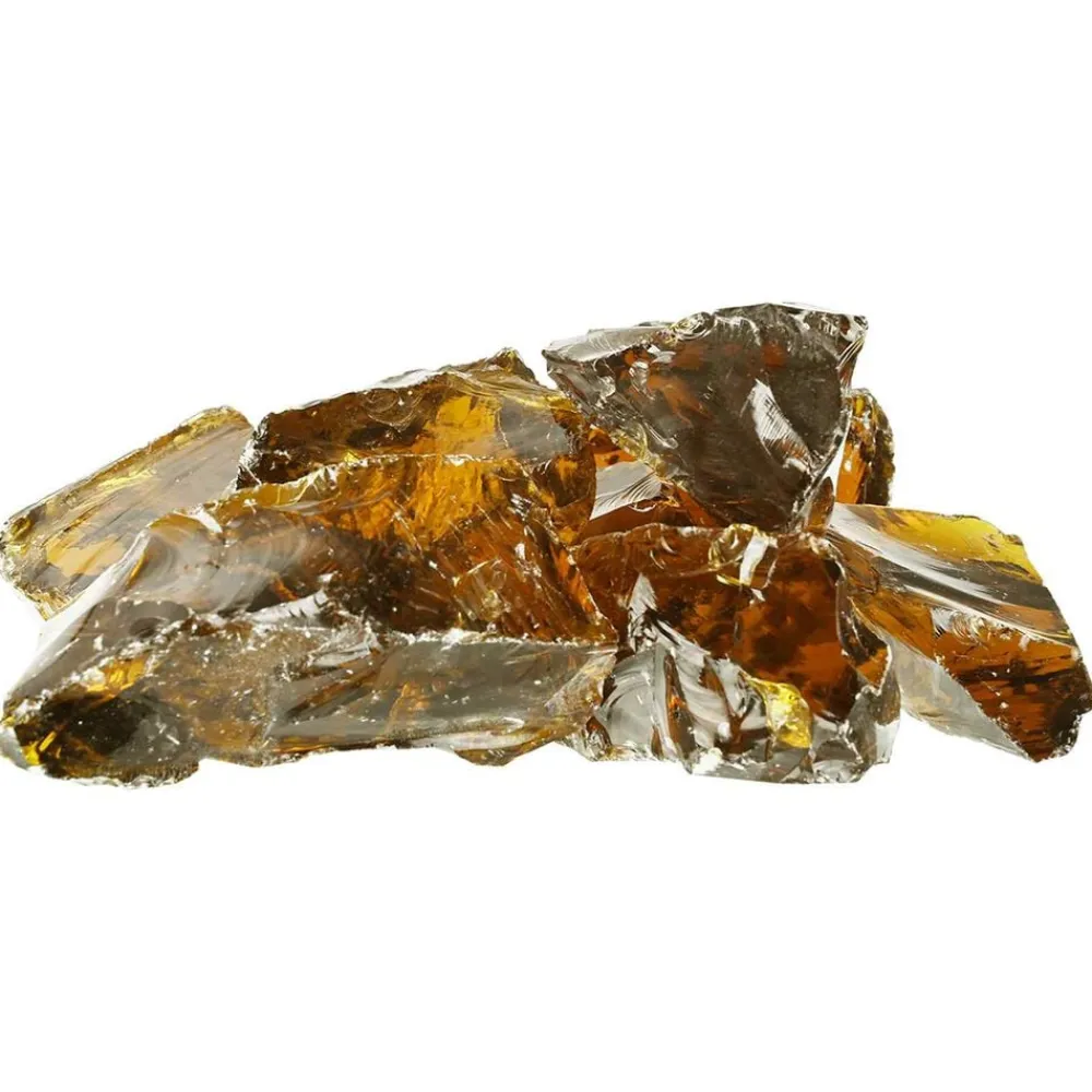 vidaXL Piedras de Jardín Marrón 12 cm Cristal Marrón Clearance
