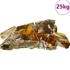 vidaXL Piedras de Jardín Marrón 12 cm Cristal Marrón Clearance
