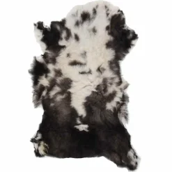 vidaXL Decoración-Piel de oveja color mixto (60-70)x(90-100) cm