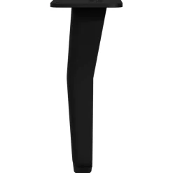 vidaXL Accesorios De Bricolaje-Pies de Soporte 2 pcs Negro 40 x 40 x 100 mm Hierro