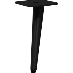 vidaXL Accesorios De Bricolaje-Pies de Soporte 2 pcs Negro 56 x 56 x 100 mm Hierro