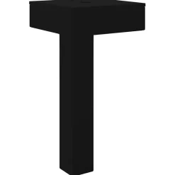 vidaXL Pies de Soporte 2 pcs Negro 57 x 57 x 100 mm Hierro Best