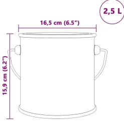 vidaXL Pintura de pared Gris 2,5 L Impresión en pared Arcilla Outlet