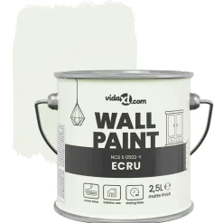 vidaXL Consumibles Para Construcción-Pintura de pared Marrón 2,5 L Impresión en pared