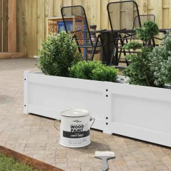 vidaXL Consumibles Para Construcción-Pintura para madera Gris 2,5 L Impresión en pared
