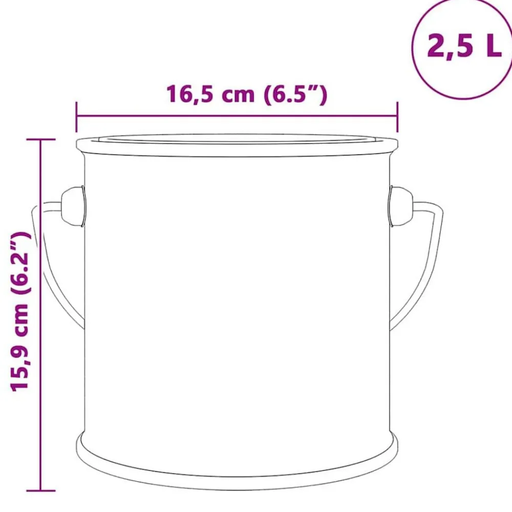 vidaXL Consumibles Para Construcción-Pintura para madera Gris 2,5 L Impresión en pared