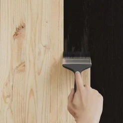 vidaXL Pintura para madera 2,5 L Impresión en pared Negro