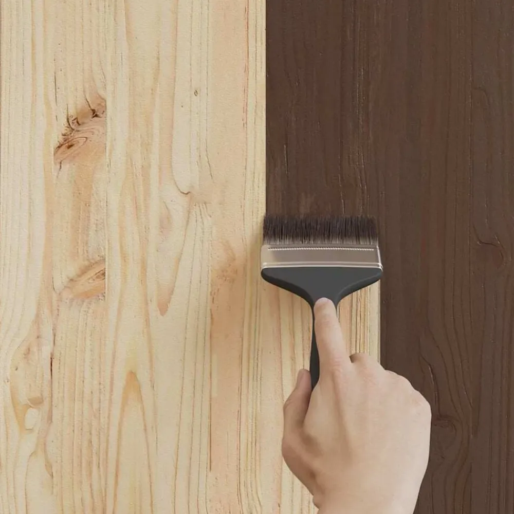 vidaXL Consumibles Para Construcción-Pintura para madera Marrón 2,5 L Impresión en pared