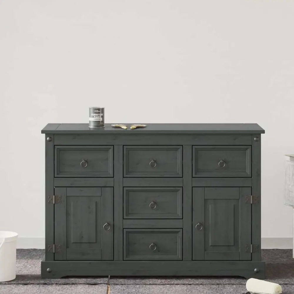 vidaXL Pintura para muebles Gris 0,75 L Impresión en pared Gris carbón Outlet
