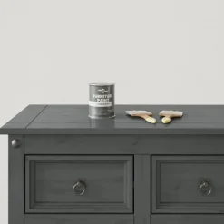 vidaXL Pintura para muebles Gris 0,75 L Impresión en pared Gris carbón Outlet