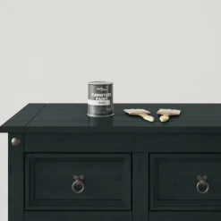 vidaXL Pintura para muebles 0,75 L Impresión en pared Negro Sale