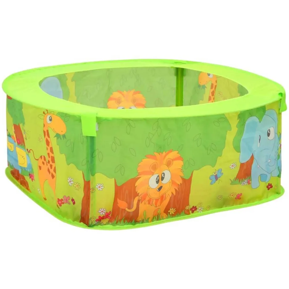 vidaXL Piscina de bolas para niños con 300 bolas 75x75x32 cm Multicolor 1 Clearance