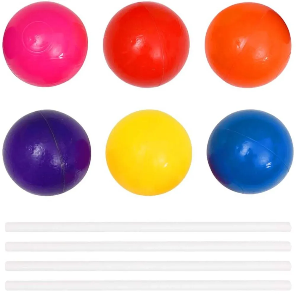 vidaXL Piscina de bolas para niños con 300 bolas 75x75x32 cm Multicolor 1 Clearance