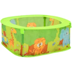 vidaXL Juguetes-Piscina de bolas para niños con 300 bolas 75x75x32 cm