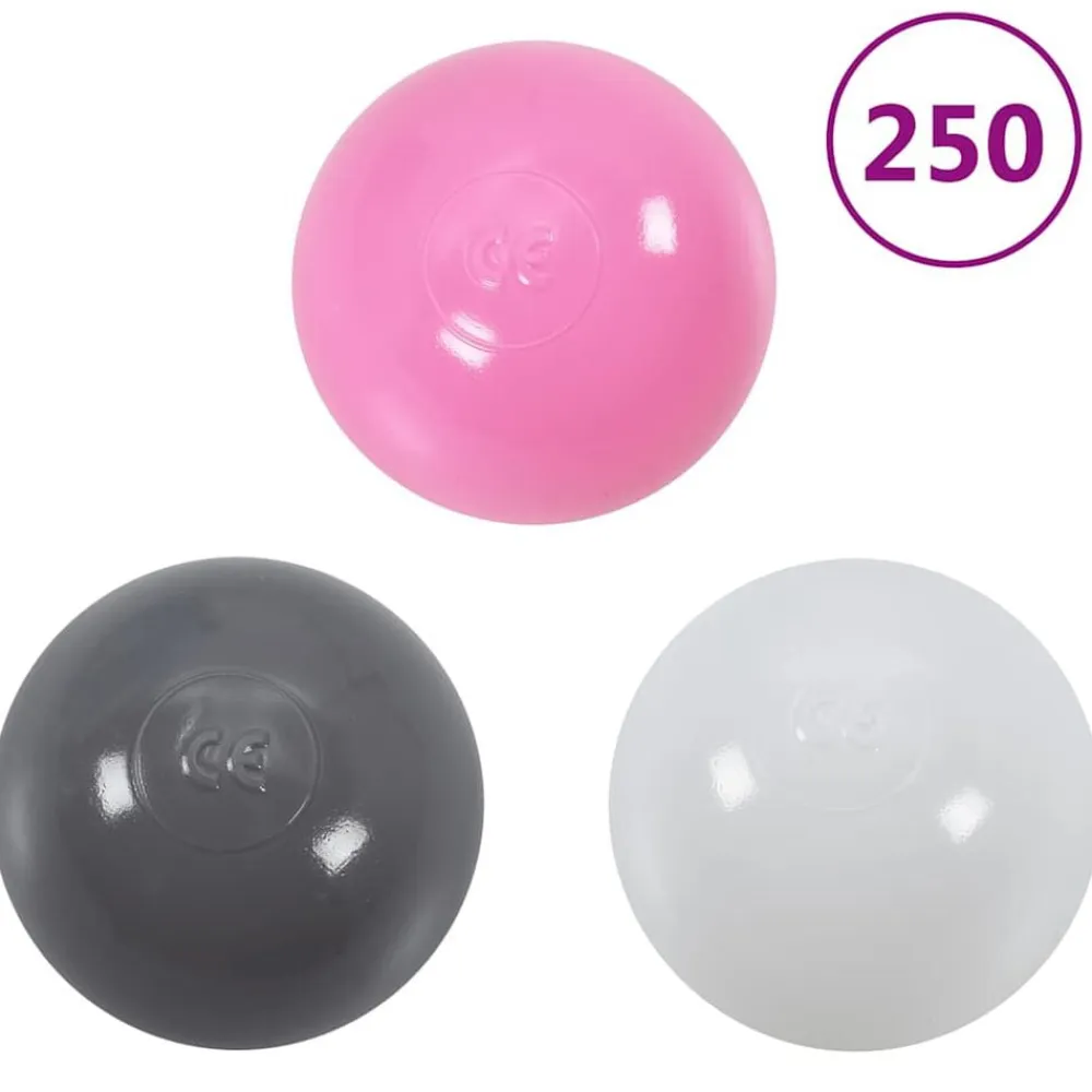 vidaXL Juguetes-Piscina de bolas para niños con 300 bolas 75x75x32 cm