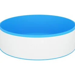 vidaXL Piscina Y Spa-Piscina de chapoteo blanca 350x90 cm