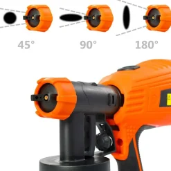 vidaXL Pistola de pintura eléctrica con 3 tamaños boquilla 500W 800ml New