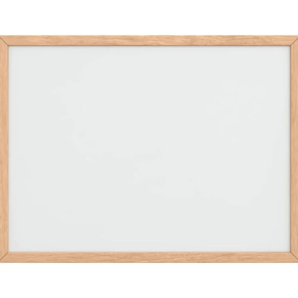 vidaXL Pizarra blanca magnética con marco de madera de pino 40x30 cm Hot