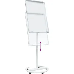 vidaXL Pizarra blanca magnética Manual y 62 x 62,5 x 197 cm EPS Gris Sale