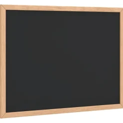 vidaXL Pizarra con marco de madera maciza de pino negra 40x30 cm Best