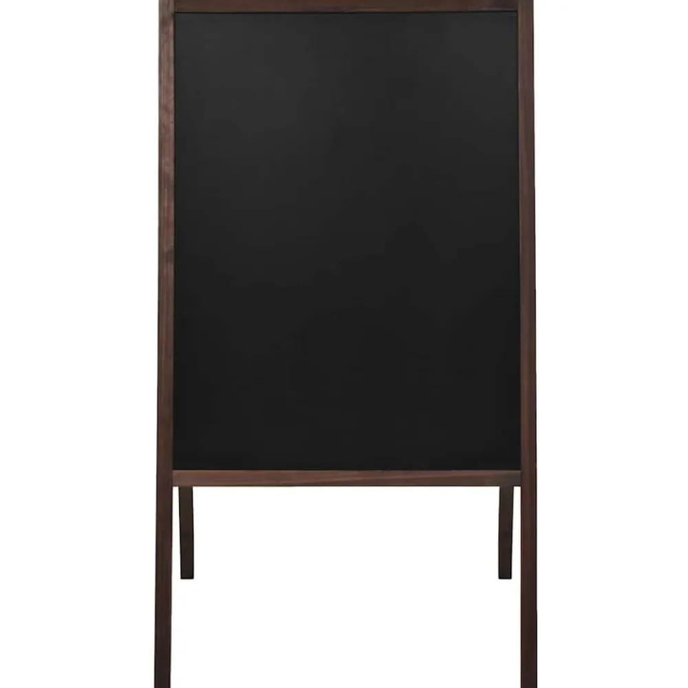 vidaXL Pizarra de pie de doble cara madera de cedro 60x80 cm New