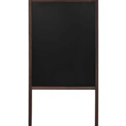 vidaXL Pizarra de pie de doble cara madera de cedro 60x80 cm New
