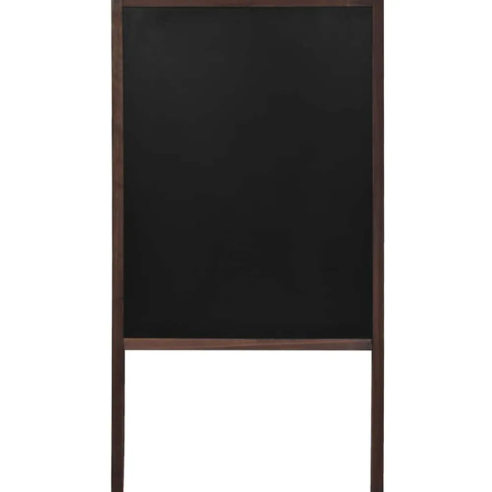 vidaXL Pizarra de pie de doble cara madera de cedro 60x80 cm New