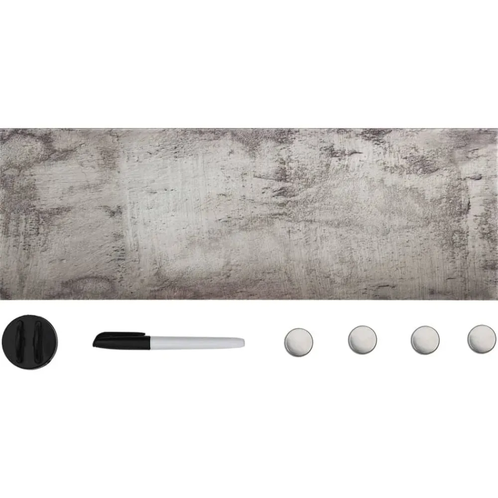 vidaXL Material De Oficina-Pizarra magnética de pared vidrio 60x20 cm