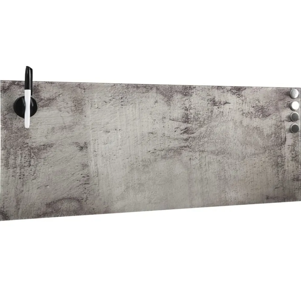 vidaXL Material De Oficina-Pizarra magnética de pared vidrio 60x20 cm