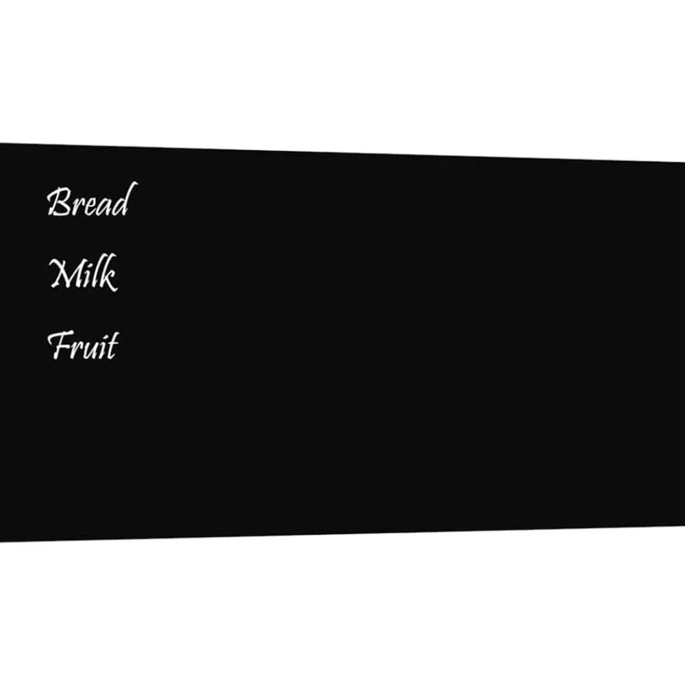 vidaXL Pizarra magnética de pared vidrio templado 100x50 cm Negro Clearance
