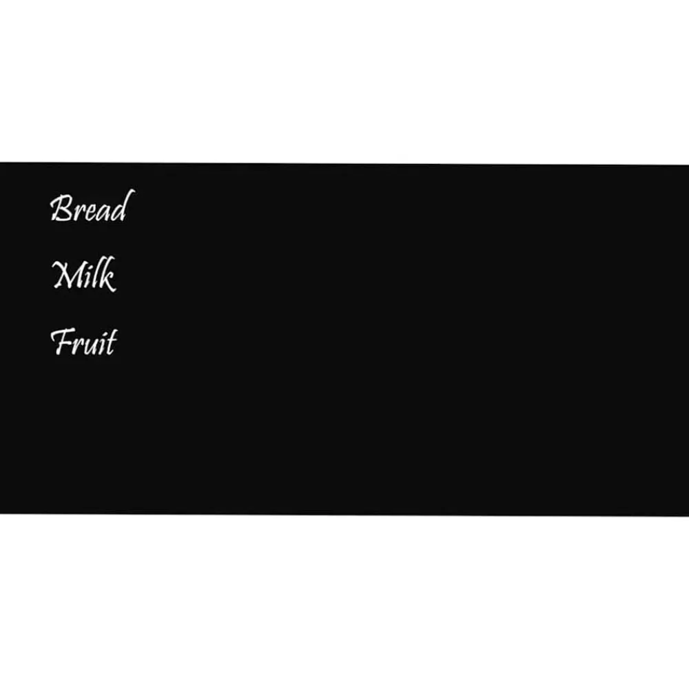 vidaXL Pizarra magnética de pared vidrio templado 100x50 cm Negro Clearance