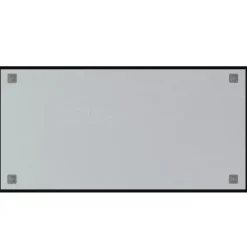 vidaXL Pizarra magnética de pared vidrio templado 100x50 cm Negro Clearance